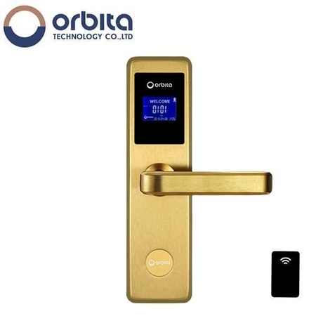 ORBITA :LCD Display Electronic Key Card Smart RFID Door Lock Hotel Lock - System Passed Fireproof Certifica OTC-E4131A